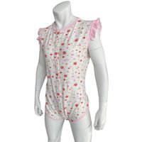 1 pcs * Adult Baby Diaper Lover Onesie Snap Crotch Romper Bodysuit ,ZPYD02-2