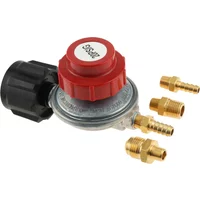 0-20Psi QCC1 High Pressure Adjustable Propane Regulator Valve Kit QCC1 LP Tank 5/16"&1/4" Hose Barb Connect 1/4" NPT & 3/8"