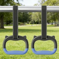 Gymnastics Rings for Kids Horizontal Bar Adjustable Hanging Straps for Indoor Pull-Up Hammock Play Children Fitness Strength