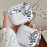 New Dragon Design Earphone Case For Airpods Pro 3, Pro 2, Pro, Wireless Bluetooth Cover For Airpods 1or2, 3, 4 Protective Cover
