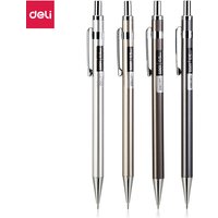 High Quality Deli Mechanical Pencil Full Metal 0.5MM/0.7MM For Professional Painting And Writing School Supplies Stationery Pens