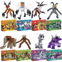 Horror Game 99 Nights In The Forest Deer Ram Owl Blind Box Creative Building Blocks Models DIY Assemble Bricks Kids Toys Gifts