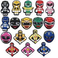 17-100pcs Cartoon Animation Team Shoe Charms PVC DIY Shoes Decoration Sandal Accessories Buckle for Kids Man Party Gifts