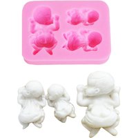 3D Sleeping Baby Silicone Resin Molds Fondant Mould Chocolate Sugar Cake Decorating Tools Pastry Kitchen Baking Accessories M081