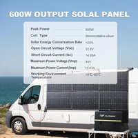 ALLPOWERS SP039 600W Foldable Solar Panel High-Efficiency Solar Module Solar Charger with Solar Output for Off-Grid Boat Camping