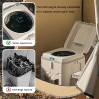 Foldable Camping Toilets with Lid Reusable Travel Potty up to 150KG Load Capacity for Hiking Beach Car Truck Boat RV Road Trips