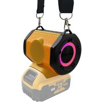 Cordless Bluetooth Wireless Portable Speaker For Dewalt 18V Battery With TWS Pairing Function, Dual USB Port, RGB Light Durable