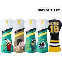 Golf Headcovers Happy Gilmore Golf Club Head Covers for Drivers,Premium Gilmore Head Covers for Father‘s Dad Gift