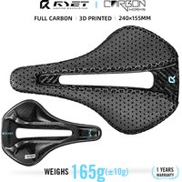RYET 3D Printed Carbon Saddle 155mm 152mm Wide 7x9mm Rail 120g Ultralight Triathlon Road MTB Cycling Seat EVA Bike Cushion