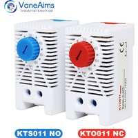 KTS011 KTO011 DIN rail Thermostat Mechanical Switch NO NC Cabinet Thermoregulator Cooling Heating Temperature Controller 220v