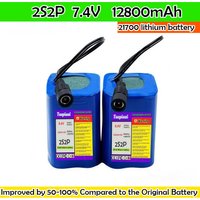 21700 Lithium Battery 2S2P 7.4V 12800mAhUsed for T188 T888 2011-5 Remote Control Search Bait Boat Spare Parts RC Toy Accessories