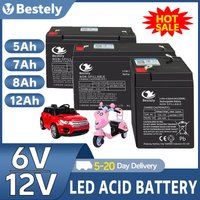 6V/12V Fit Toy Cars Rechargeable Battery for Kids' Electric Toys 5Ah/7Ah/8Ah/12Ah High Capacity, Motorcycles & Baby Strollers