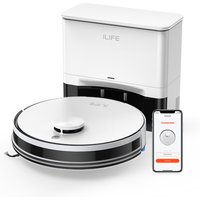 ILIFE A30 Pro Robot Vacuum Cleaner with Automatic Self-Emptying Station, 5000Pa Strong Suction, LDS Navigation, 180min Runtime, 2-in-1 Mop and Sweep, APP Control ,Home Floor Carpet Clean