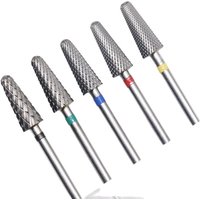 5mm Cone Carbide Nail Drill Bit 3/32" Milling Cutter For Manicure Rotary Burr Nail Bits Electric Drill Accessories Tool
