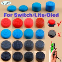 2Pcs L R Handle Button Joystick Caps For Nintend Switch Anti-Slip Protection Silicone Cover Cap For Switch NS Lite Oled Parts