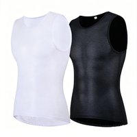 Cycling Underwear Men's Sleeveless Cycling Vest Cool Mesh Stretch Road Cycling Jersey camiseta mtb