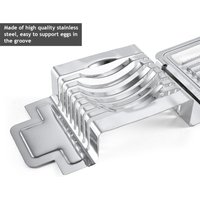 Stainless Steel Egg Slicers Multifunctional Heavy Duty Mushroom Slicers with Round Groove Easy Support Egg Cutter