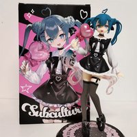 19cm Hatsune Miku Subculture Figure Anime Jirai Kei Girl PVC Model Doll Collectible Gift