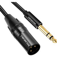 SHULIANCABLE 1/4 inch TRS to XLR male balanced signal interconnection cable 1/4 inch to XLR patch cord for microphones, DJs, etc