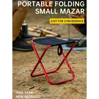 Outdoor Folding Stools Ultra Light Aluminum Alloy Portable Oxford Cloth Camping Fishing Chairs Fishing Supplies