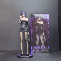 Figurka anime Chainsaw Man Reze, 28 cm, figurka akcji z PVC, kolekcja statuetek dziewcząt, model, dekoracja na biurko, zabawka, prezent na Boże Narodzenie.