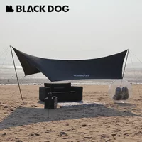 BLACKDOG 5.5x2.9M Large Awning Tent for UPF50+Shelter Black Coating Waterproof PU3000 15㎡ Camping Sun Tarp Portable