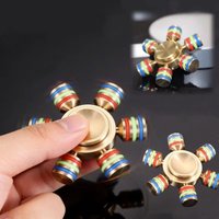 6-Arm Metal Hand Spinner spinner magnético Fidget Toy for Adults Kids EDC Gadget for Anxiety Stress Relief Anti-Anxiety Juguete