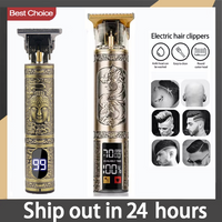 2025 T9 Hair Clipper for Men USB Fast Charging Cordless Electric Trimmer with LCD Display Beard And Body Hair Trimming Kit