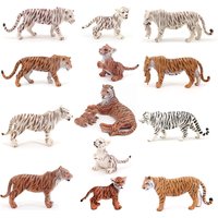 Tiger Tigress Tigerkin Wild Animal Figurines Plastic Jungle Animals Toy Models Action Figure Educational Collectible Kids Gifts