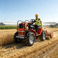 High Horsepower Agricultural Wheel Tractor Heavy Load PTO Output, Supports Full Range Farm Implements Attachments for Farm Land
