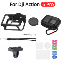 For Dji Osmo Action 5 Pro Camera Accessory Kit Lens Guard/Silicone Protective Cover/Screen Protectors/Case/Magnetic Adapter Base