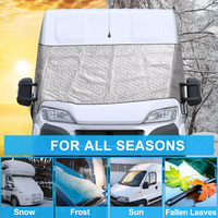 1Pc Motorhome Thermal Windscreen Screen Cover Wrap Black Out Blinds For Fiat Ducato Peugeot Boxer Citroen Relay Car Supplies