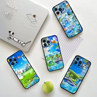 Frutiger Aero Phone Case For IPhone 1716 15 14 13 Pro Max 11 12 Mini X Xs XR Black Silicone Cover
