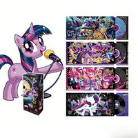 KAYOU Official My Little Pony Glimmering MLP Collectible Cards Shining Musical Note Stickers Scrapbooking Rainbow Laser Cards