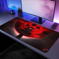 Large Desk Mat Keyboard Ergonomic Office Anime NARUTO Uchiha Itachi Mousepad Rubber PC Non-slip Anti-fray Home Custom Game