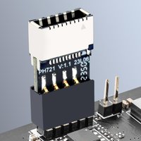 USB 2.0 Motherboard Adapter USB 2.0 Chassis Motherboard 9 Pin Type-C Socket High-Speed Converter Connector Male to Type-E Female