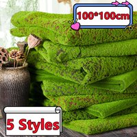 New 100*100cm Artificial Plant Moss Lawn Carpet Natural Landscape Landscaping Green Home Wall Floor Festival Wedding Decoration