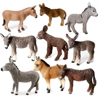 Donkey Model Toy Animals Figures Farm Animal Figurines Anime Action Figure Kids Gifts Children Toys Games Christmas Decorations
