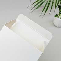50pcs Length 25.3-26.7cm(9.96-10.51inch)White Paper Box for Packing, Small White Packaging Boxes,Fold Flat Shape Paper Box