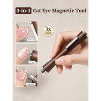 3-in-1 Cat Eye Nail Magnet Strong Magnetic Cylinder Nail Polish Multi-function Nail Art Tool for Creative Beauty