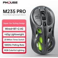 Bluetooth wireless mouse Rechargeable e-sports three-mode laptop office game RGB hollow lightweight For Tablets Laptop