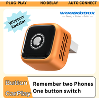 Wooboobox Wireless CarPlay Dongle, Support 2 Phones Memory & One-Tap Switch, Low Latency USB Adapter for OEM Cars