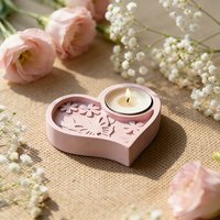 Heart Flower Silicone Mold DIY Aromatherapy Candle Gypsum Plaster Mold Chocolate Mousse Cake Heart Shaped Decor Ornament Making