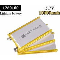 1260100 Polymer lithium ion Li-ion Rechargeable battery 3.7V 10000mAH Large capacity for TOY POWER BANK GPS Table E-book