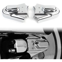 2Pcs for Harley Davidson Heritage Softail FXST 1986-2007 ABS Motorbike Chrome Phantom Covers Axle Guard