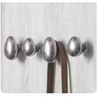 Silver Ceramic Water Droplet Hook Decorative Hooks Entrance Hanging Clothes Hooks Key Hook Wall Shelf Storage Rack Organizer