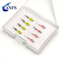 ANFS 4pcs/8pcs Fly Fishing Flies Kit with Storage Box-Tungsten Head Fly Bait, Perfect Gift for Angler