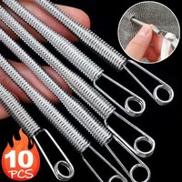 1/3/510Pcs Rope Threading Tool Bendable Spring Drawstring Threader Clip Drawstring Thread Multi Functional DIY Sewing Accessorie