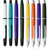 MAJOHN A2 Smooth Capless Fountain Pen Retractable EF Nib Resin Ink Pen Converter For Office School Supplies Writing Ink Pens