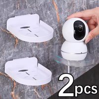 1/2Pcs Mini Punch-Free Security Surveillance Camera Stand Home Self-Adhesive Drill-free Fixer Traceless Wall-Mounted Bracket New